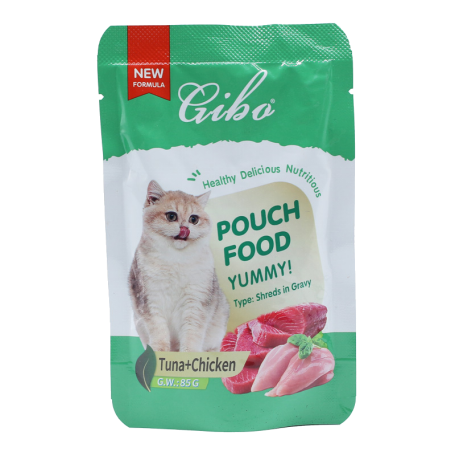 Gibo Tuna & Chicken - خۆراکی پشیلە 85 گم