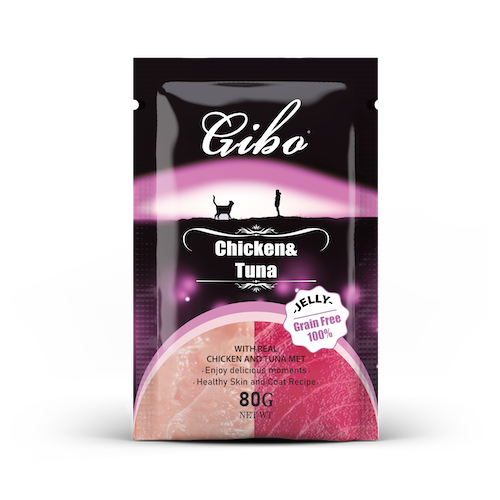 Gibo Chicken & Tuna - خۆراکی پشیلە 80 گم